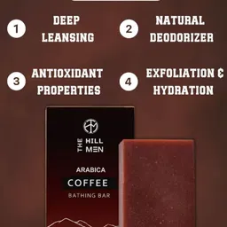 The Hill Men Coffee Bathing Bar -125 gm image 3