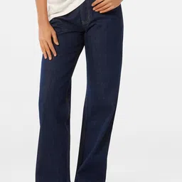 Forever New Women Smart Relaxed Fit High-Rise Low Distress Jeans-picture-28
