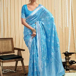 KALINI Woven Design Zari Banarasi Saree image 3