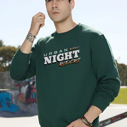 R.Code by The Roadster Life Co. Men Printed Round Neck Long Sleeves Pullover Sweatshirt image 5