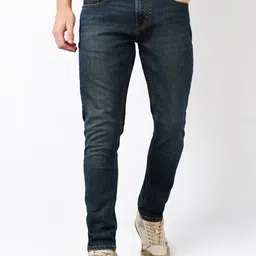 SPYKAR Men Cotton Slim Fit Low-Rise Low Distress Jeans-image-56