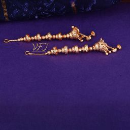 Vighnaharta Gold-Plated Dome Shaped Jhumkas-picture-19