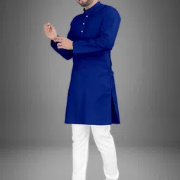 trustous Men Regular Pure Cotton Kurta with Pyjamas image 3