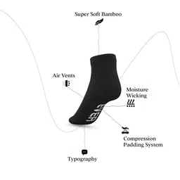 TalkingSox Pack Of 5 Moisture Wicking Ankle Length Socks image 4