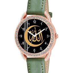 CSAMON Women Embellished Dial & Leather Strap Analogue Watch - C23RG Islamic-picture-16