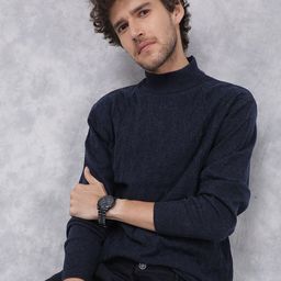 Crimsoune Club Men Checked Printed Pullover-picture-43
