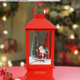 Little Surprise Box LLP Red & White Red Lantern Snowglobe with Light,Music and Snowfall. image 5