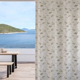 DDecor White & Green Floral Room Darkening Door Curtain-picture-38
