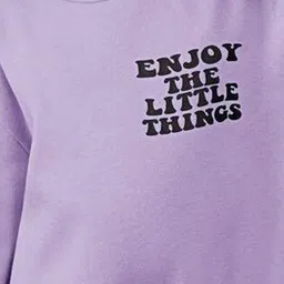 TABADTOD Girls Printed Round Neck Pullover Sweatshirt image 4