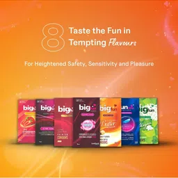 BIGFUN Set Of 3 Dotted, Ribbed & Contoured Condoms - Mixed Fruit - 10 Pcs Each image 3