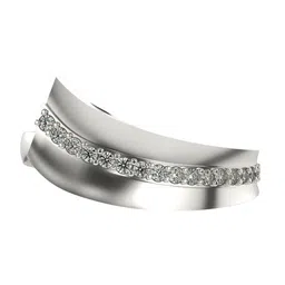 VALANOVA White Gold Plated Sterling Silver 0.16Ct Lab Grown Diamond Ring-picture-38