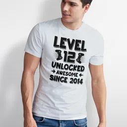 Seekbuylove Men Bio Finish Typography Printed Pure Cotton T-shirt image 3