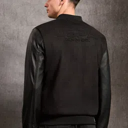 U.S. Polo Assn. Denim Co. Brand Logo Stand Collar Bomber Jacket image 5