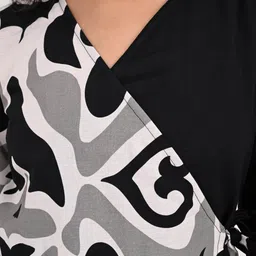 Dora Dori Women Abstract Printed Wrap Dress image 3