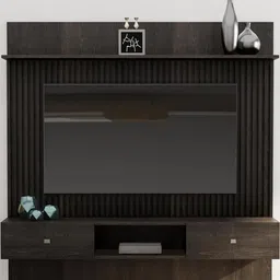 HEXA RED Brown Wall Mounted Plywood TV Entertainment Unit Cabinet For Upto 28 to 65 Inch-picture-12