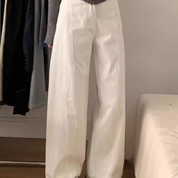 StyleCast Women Wide Leg High-Rise Cotton Jeans image 3