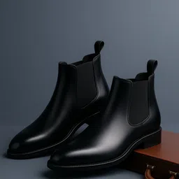 KRAASA Men Round Toe Chelsea Boots-picture-40