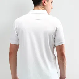 U.S. Polo Assn. Men Brand Logo Printed Polo Collar Slim Fit T-shirt image 5