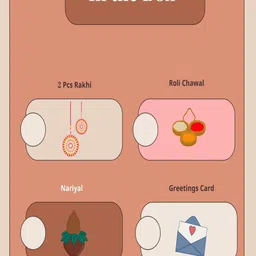 Craftlayout 5Pcs Designer Rakhi Gift Set image 4