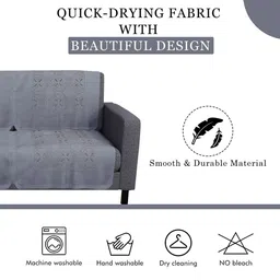 Aura Unisex Grey Sofa Covers image 3