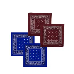 S4S Unisex Pack Of 4 Printed Pure Cotton Bandana Headband-image-67