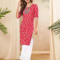 SZN Women Ethnic Motifs Printed Crepe Kurta-picture-27