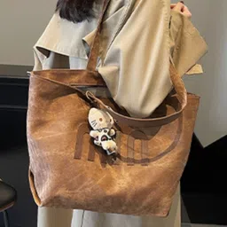 KPOP Women Solid Structured Applique Shoulder Bag-picture-30