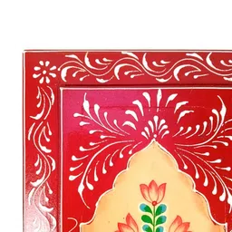 apka mart Wooden Floral Matte Hall Wall Hanging 38 cm image 5