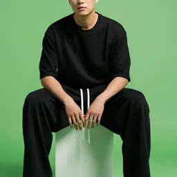 CLOTH N CODE Men Relaxed Loose Fit Trousers image 4