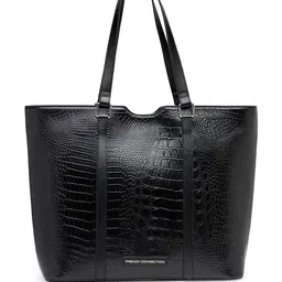 French Connection Women Textured Shopper Tote Bag image 4