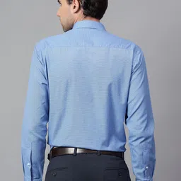 Cantabil Men Spread Collar Checked Cotton Formal Shirt image 3