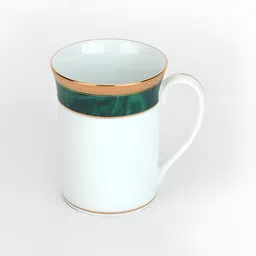 Noritake White & Green Printed Porcelain Glossy Mugs Set of Cups and Mugs-picture-35