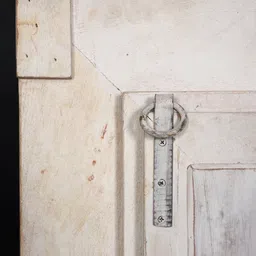 Exotic India White Textured Wood Framed Vintage Rectangular Mirror image 4