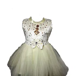 dress collection Baby Girls Midi/Knee Length Festive/Wedding Dress (White, Sleeveless)Nice Dress-picture-32