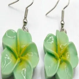 SAPRAA TRENDS Silver-Plated Plastic Floral Drop Earrings-picture-42