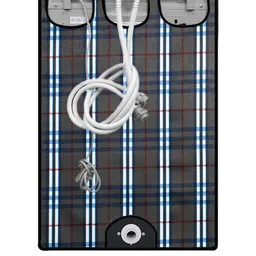 The Furnishing Tree Washing Machine Cover Check Black Compatible for Samsung 6 Kg Fully-Automatic T image 2