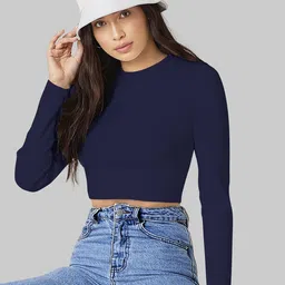 Dream Beauty Fashion Women Cropped Fitted T-Shirt-picture-23