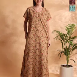 G4Girl Printed Maxi Nightdress-picture-23