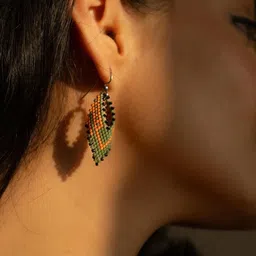 Jenni and Janki Geometric Drop Earrings image 3