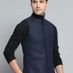 Monte Carlo Sleeveless Woven Nehru Jacket image 4