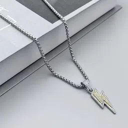 kazare Rhodium-Plated Quirky Pendants with Chains-picture-21