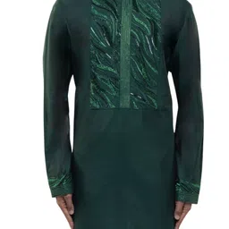 SDS By Kushal Shah Men Embroidered Mandarin Collar Regular Kurta Sets image 4
