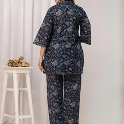 Anouk Floral Printed Pure Cotton Co-ords image 3