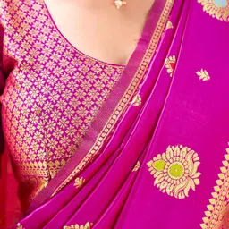 DIVASTRI Woven Design Silk Blend Saree image 2