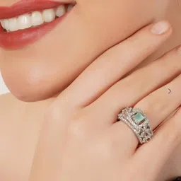 TIYARA Women Silver Ring image 3