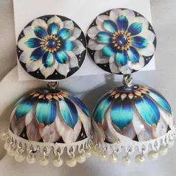 SZN Handcrafted Metal Artificial Beads Earrings-picture-54