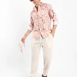 Campus Sutra Men Comfort Opaque Printed Casual Shirt image 5