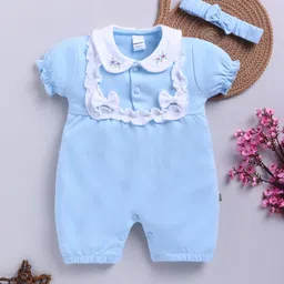 Moms Love Infant Girls Rompers with Bow Detail-image-89