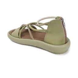 Dollphin Women Green Open Toe Flats image 4