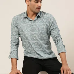JADEBERRY Men Classic Slim Fit Floral Opaque Printed Casual Shirt-image-52